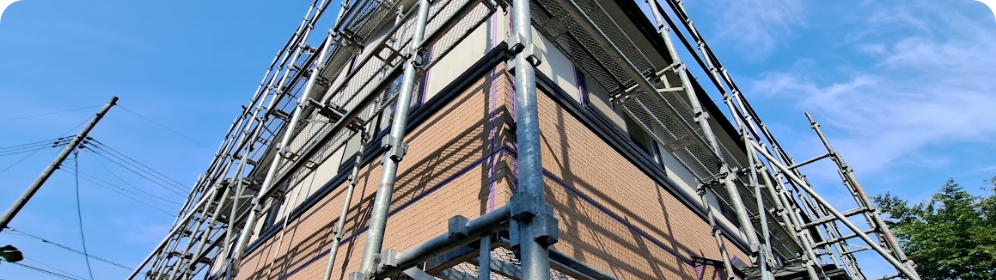 嘉島町の外壁塗装・屋根塗装の工事の流れについて