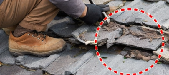 点検商法で屋根を業者が不正に破損