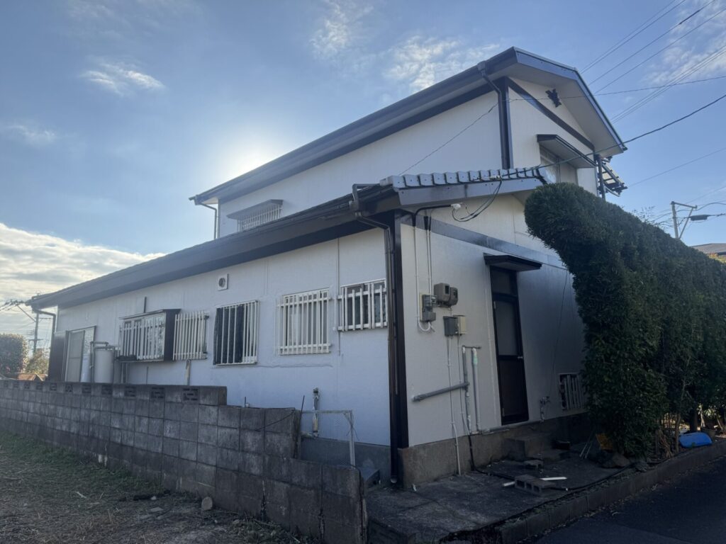 熊本県熊本市 西区　借家の屋根・外壁塗装　雨樋部分交換