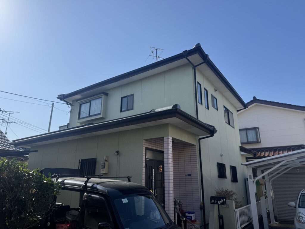 中央区　Ｔ様邸外壁塗装　ラジカル塗料の４度塗り施工でより長持ちに… 施工前