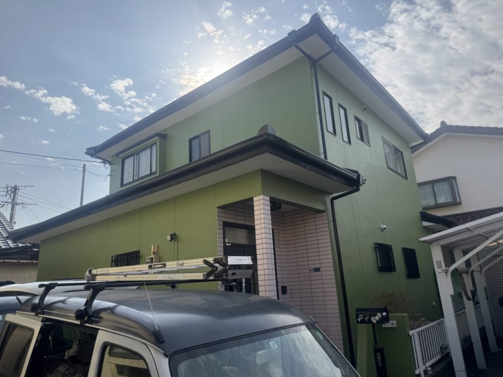 熊本県熊本市 中央区　Ｔ様邸外壁塗装　ラジカル塗料の４度塗り施工でより長持ちに…