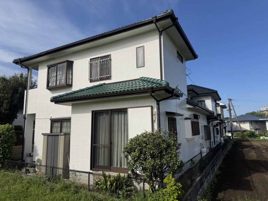 熊本県熊本市 東区　I様邸　日本ペイントの弱溶剤ラジカル塗料で外壁塗装と屋根塗装工事