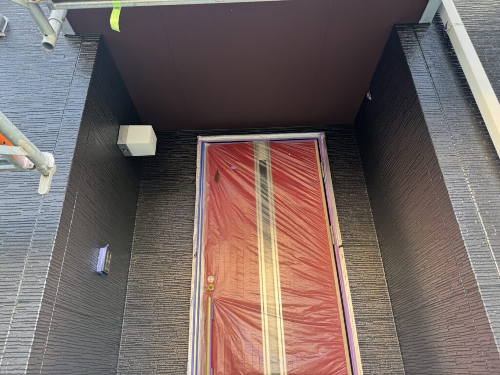 宇城市　I様邸　外壁塗装４層目上塗り【仕上げ】