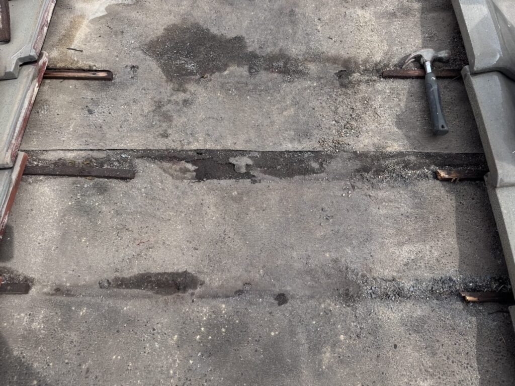 施工前　防水シート状況
