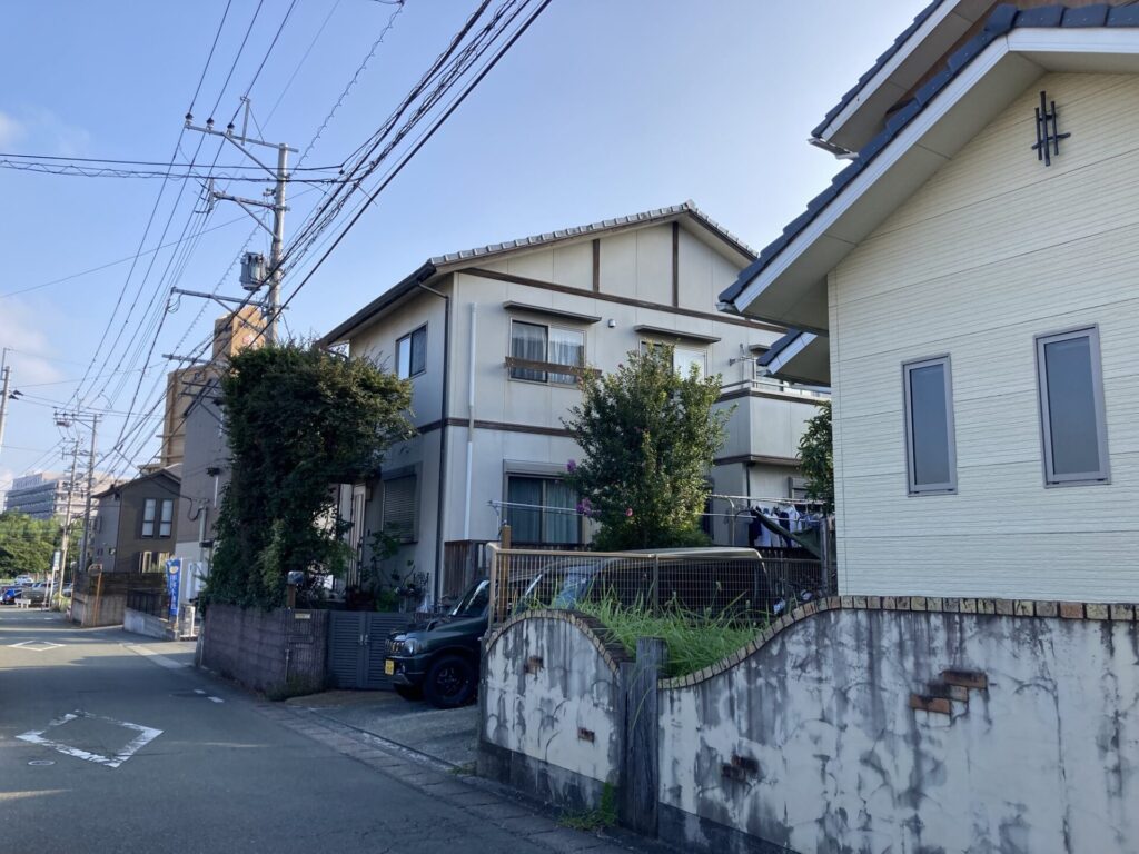 東区 G様邸 外壁塗装工事ラジカル塗料で4度塗り施工 施工前
